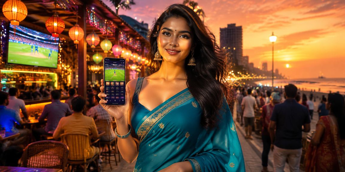 Sports fans using mobile devices for betting at 5610 platform in India